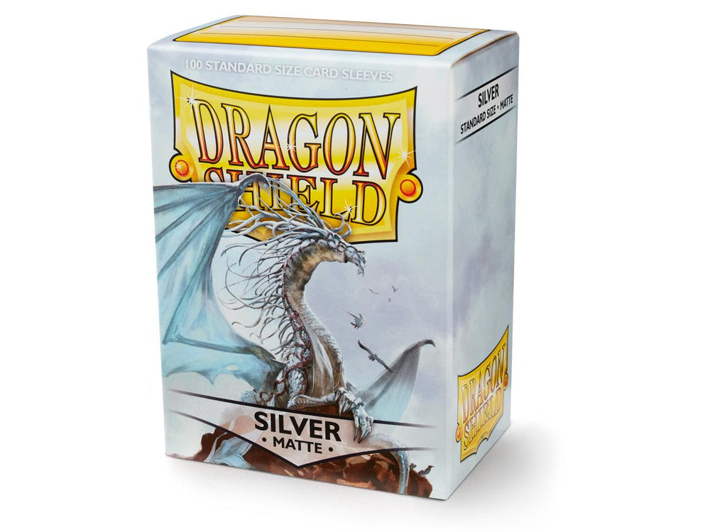 Dragon Shield Matte - Silver (100 ct. in box)