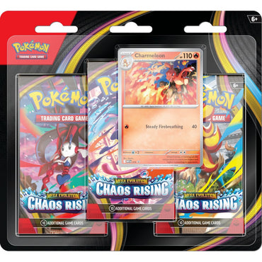 Pokémon: Mega Evolution - Chaos Rising: 3-pack Blister