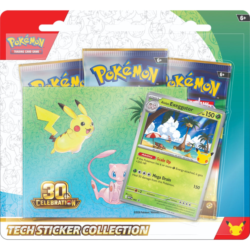 Pokémon TCG 30th Celebration - Tech Sticker Collection Exeggutor (Limited 1 per customer)