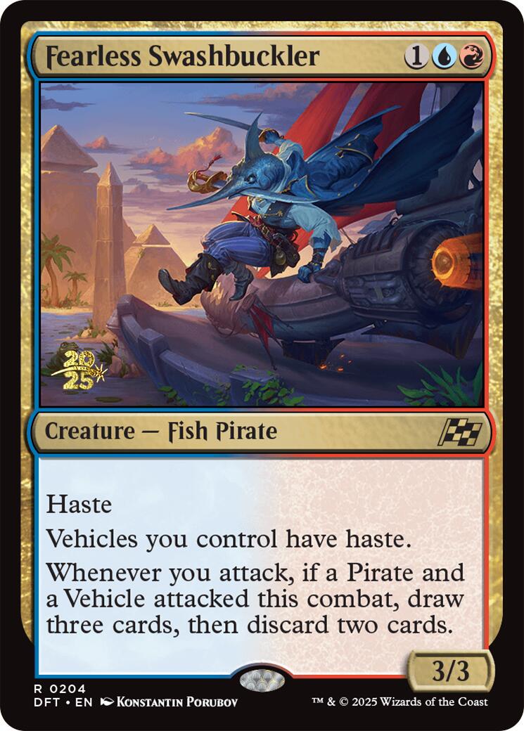 Fearless Swashbuckler [Aetherdrift Prerelease Promos]