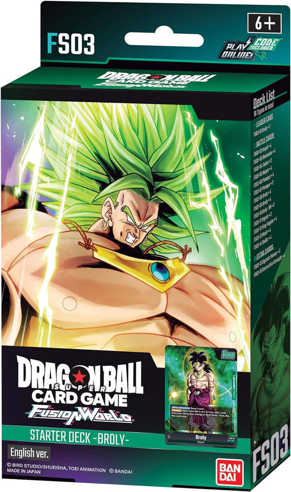 Dragon Ball Super CG Fusion World Starter Deck FS03 Starter Deck Broly