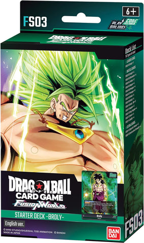 Dragon Ball Super CG Fusion World Starter Deck FS03 Starter Deck Broly