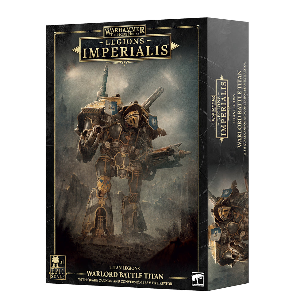 LEGIONS IMPERIALIS: WARLORD TITAN WITH QUAKE CANNON AND CONVERSION BEAM EXTIRPATOR