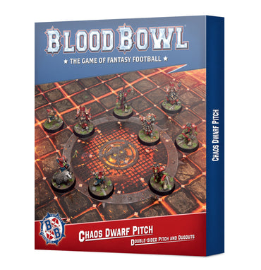 BLOOD BOWL: CHAOS DWARF TEAM PITCH & DUGOUTS