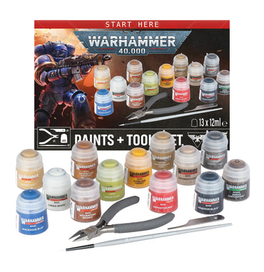 WARHAMMER 40K: PAINTS + TOOLS