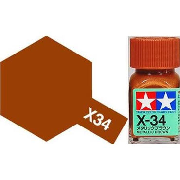 X-34 Metallic Brown Enamel
