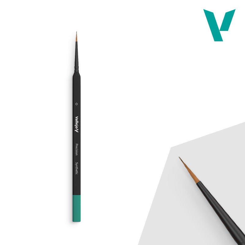 AV Precision - Round Synthetic Brush, Triangular No. 0