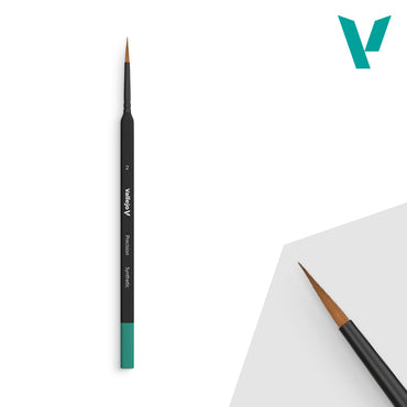 AV Precision - Round Synthetic Brush, Triangular No. 2