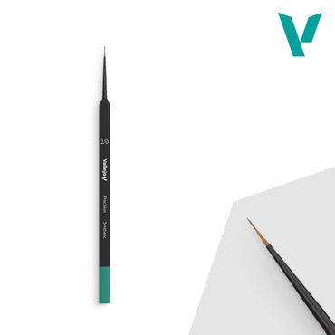 AV Precision - Round Synthetic Brush, Triangular No. 2/0