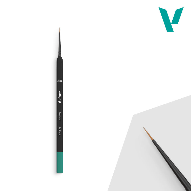 AV Precision - Round Synthetic Brush, Triangular No. 3/0