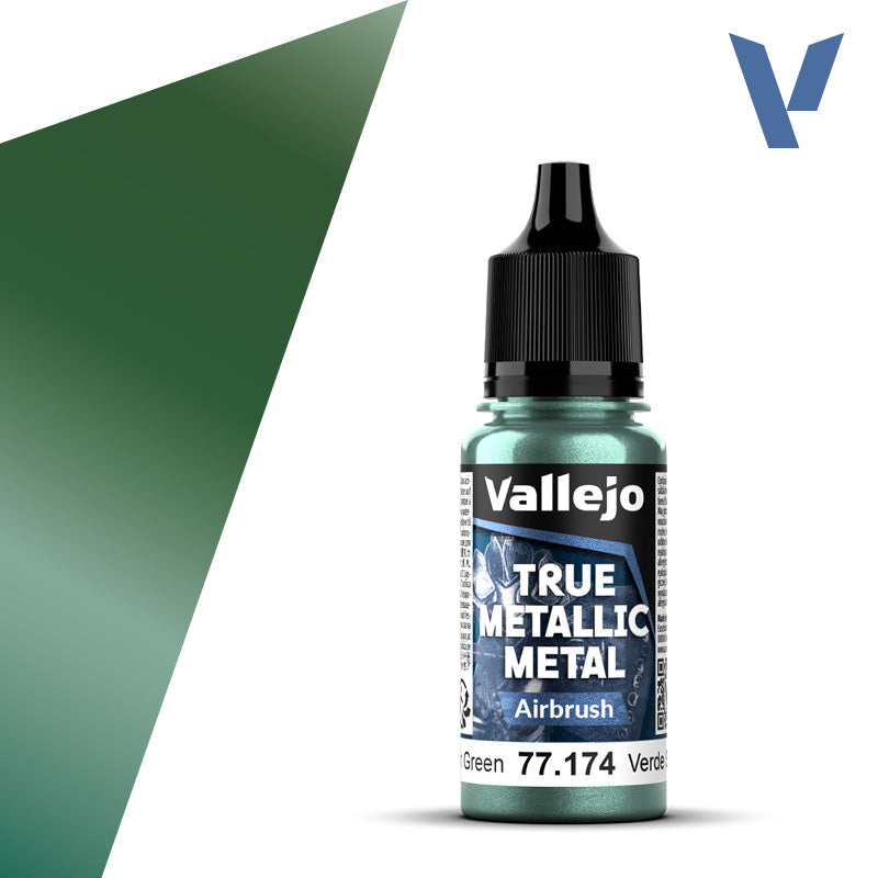 True Metallic Metal Airbrush Dusken Green 18ml