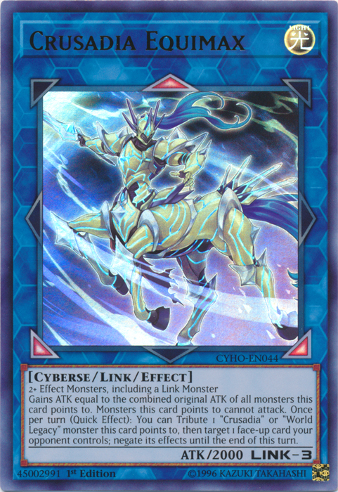 Crusadia Equimax [CYHO-EN044] Ultra Rare