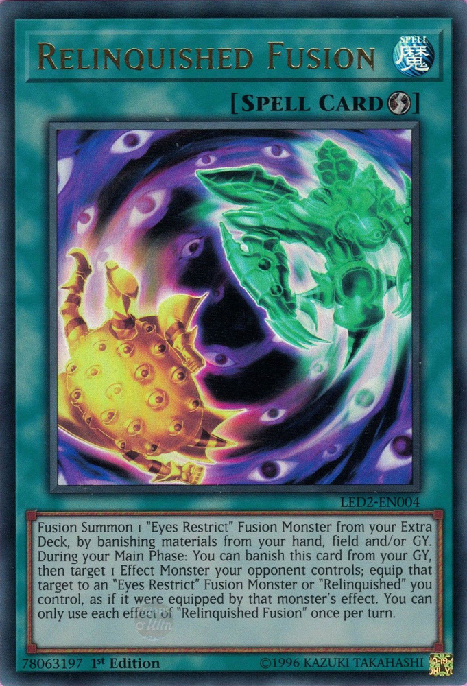 Relinquished Fusion [LED2-EN004] Ultra Rare