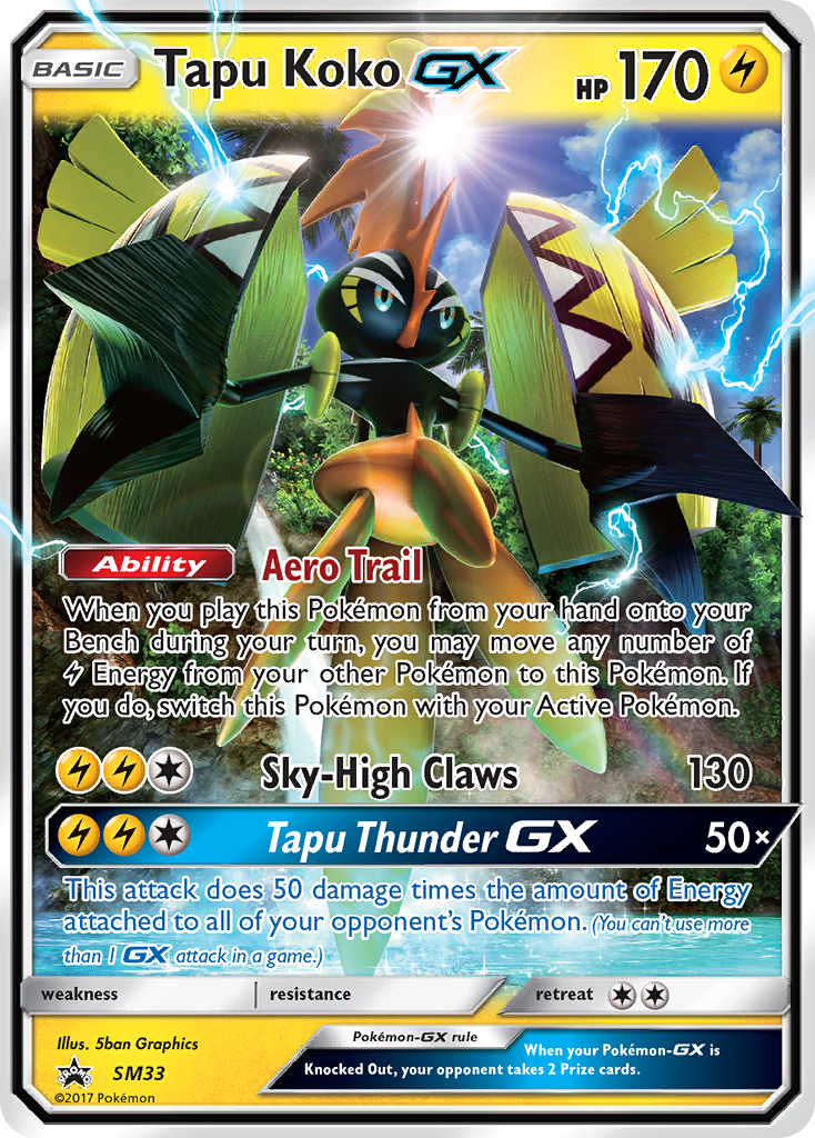 Tapu Koko GX (SM33) [Sun & Moon: Black Star Promos]