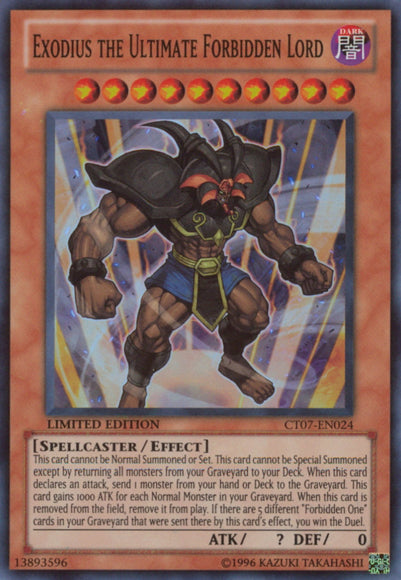 Exodius the Ultimate Forbidden Lord [CT07-EN024] Super Rare