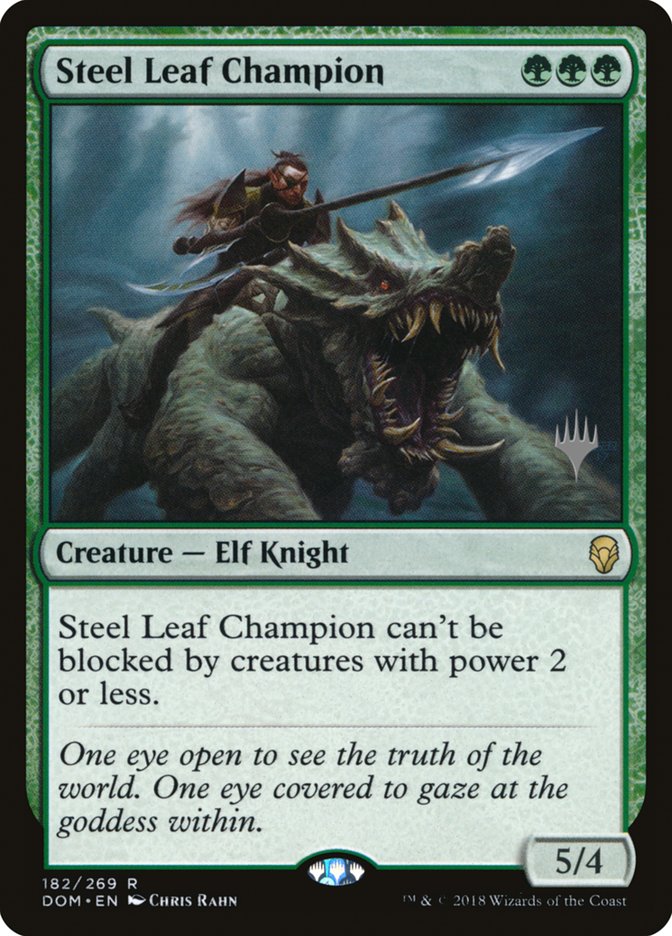 Steel Leaf Champion (Promo Pack) [Dominaria Promos]