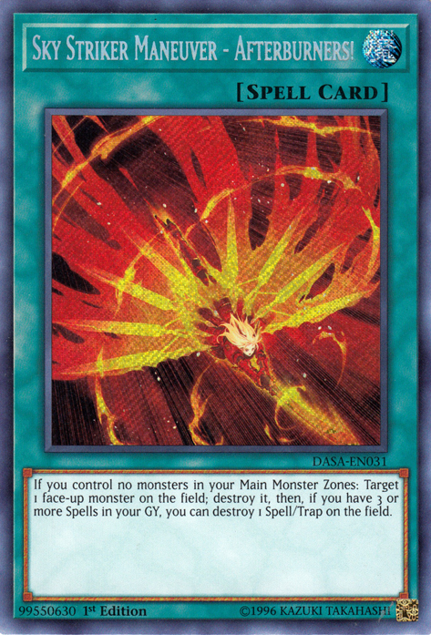 Sky Striker Maneuver - Afterburners! [DASA-EN031] Secret Rare