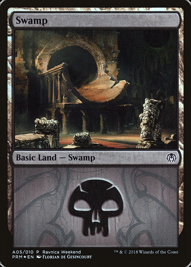 Swamp (A05) [Ravnica Allegiance Ravnica Weekend]