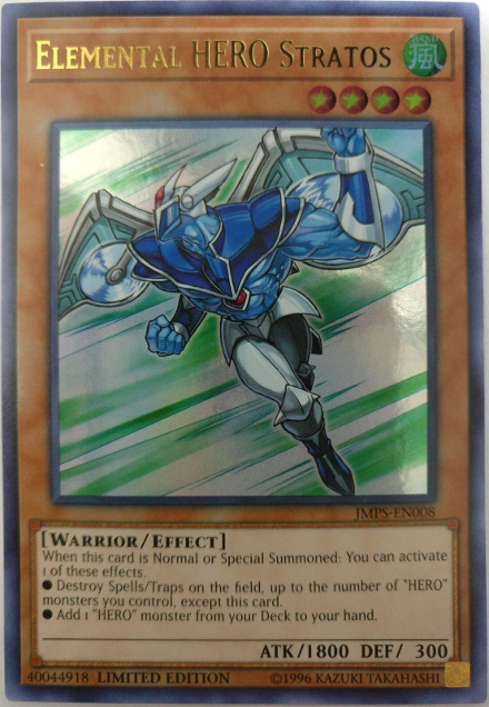 Elemental Hero Stratos [JMPS-EN008] Ultra Rare