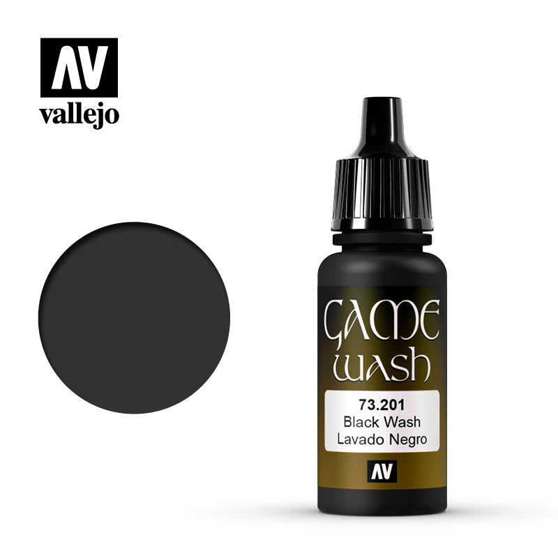 GAME COLOR WASH 73.201 BLACK 17ML