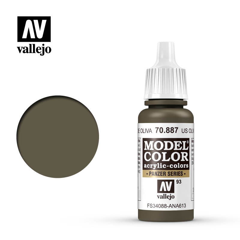 MODEL COLOR 70.887 US OLIVE DRAB 17ML