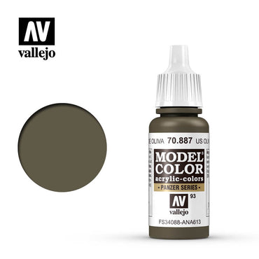 MODEL COLOR 70.887 US OLIVE DRAB 17ML