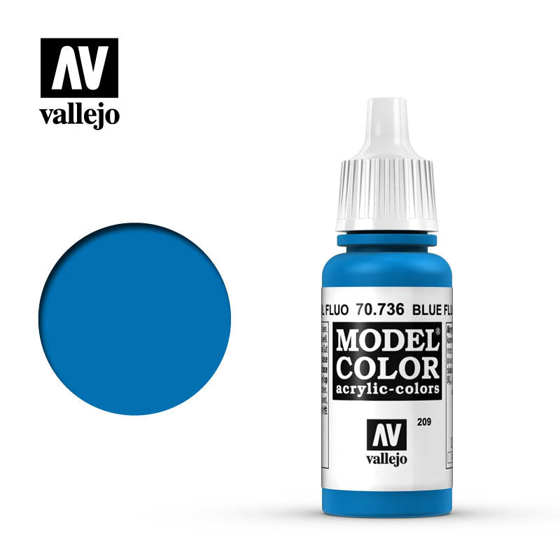 MODEL COLOR 70.736 BLUE FLUO 17ML