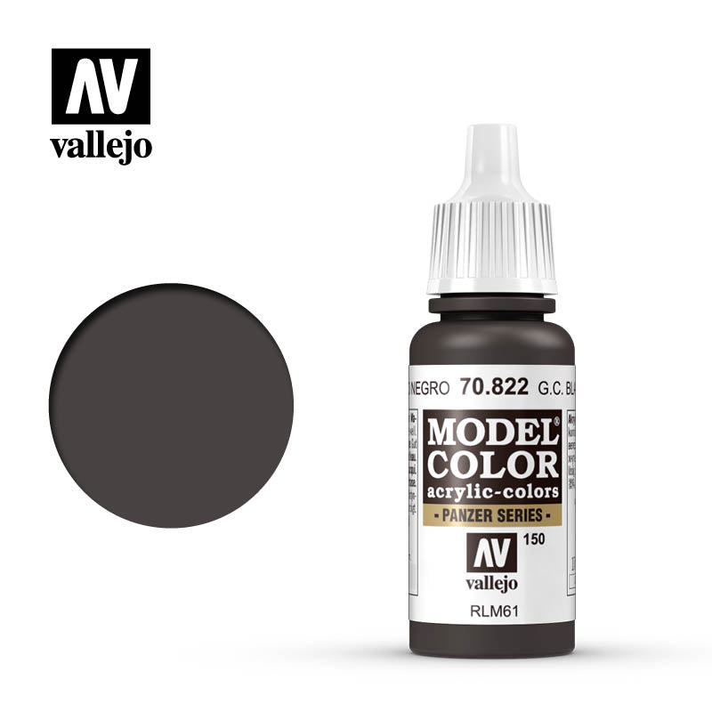 MODEL COLOR 70.822 GERMAN CAM.BLACK BROWN 17ML